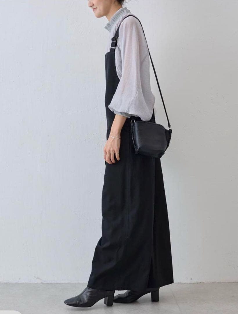 美品✨️BEARDSLEY サイドボタン サロペット ブラック