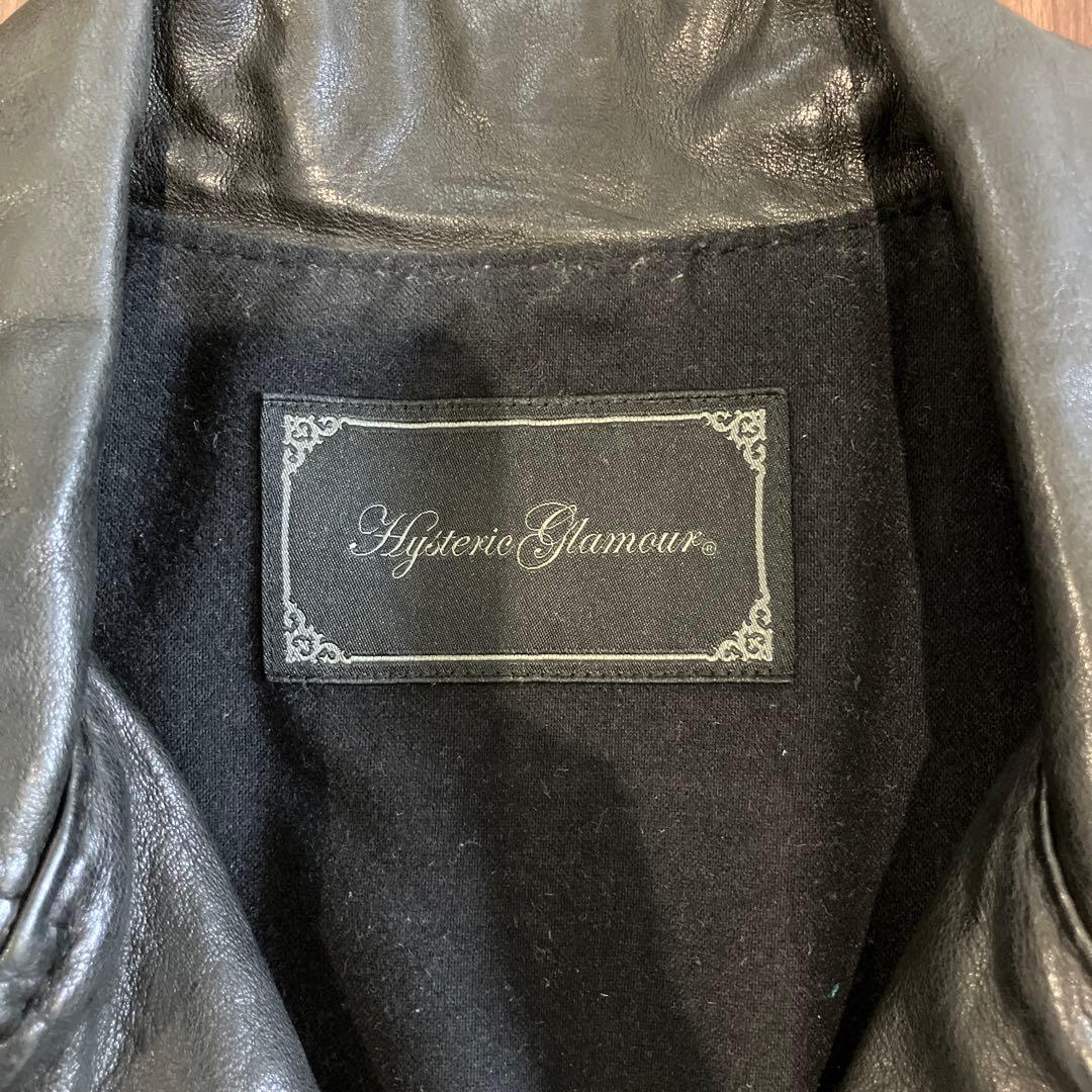 Hysteric Glamour ブラックレザーライダースジャケット