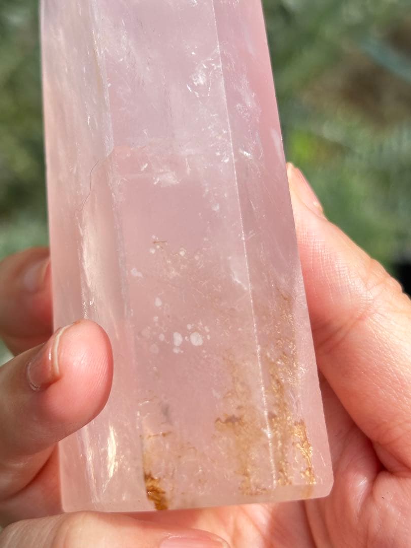 ローズクォーツ　ジェミー　モザンビーク　タワー　ハイグレード