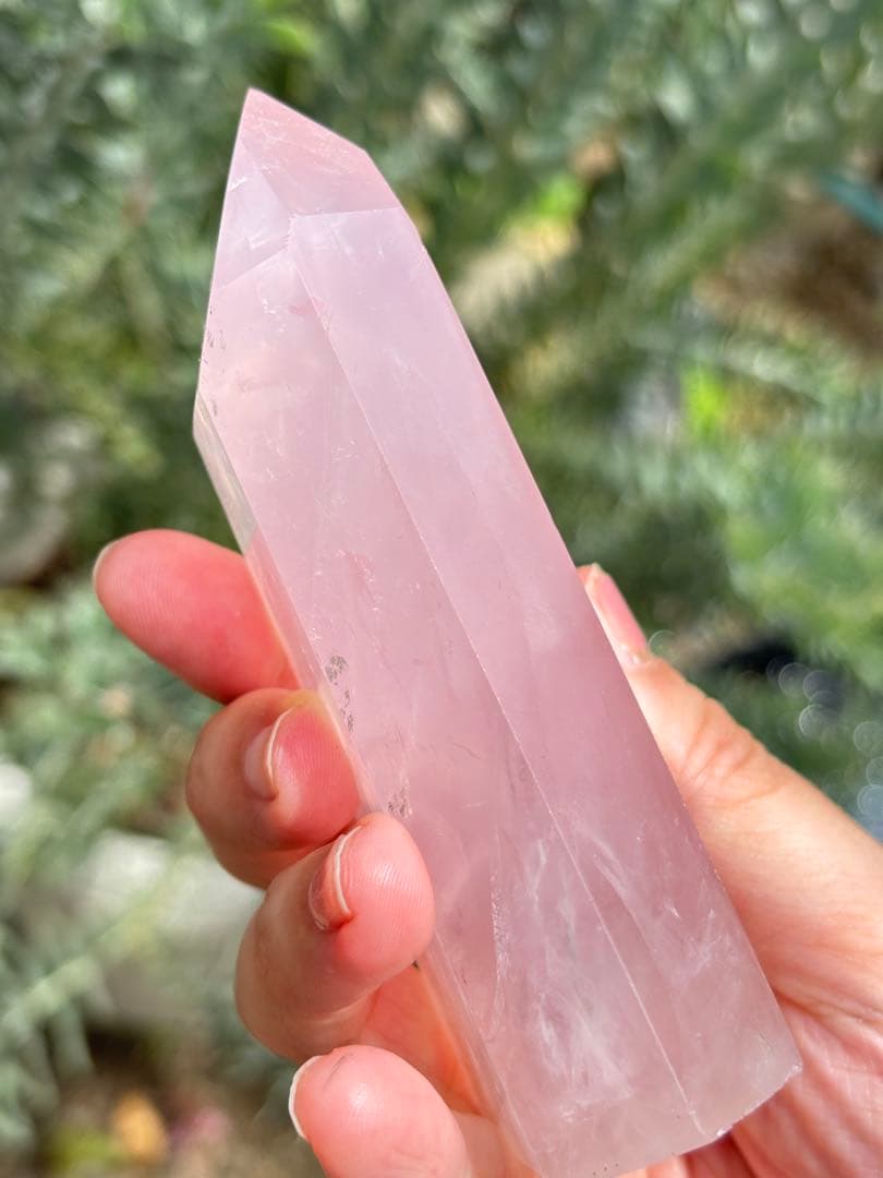 ローズクォーツ　ジェミー　モザンビーク　タワー　ハイグレード