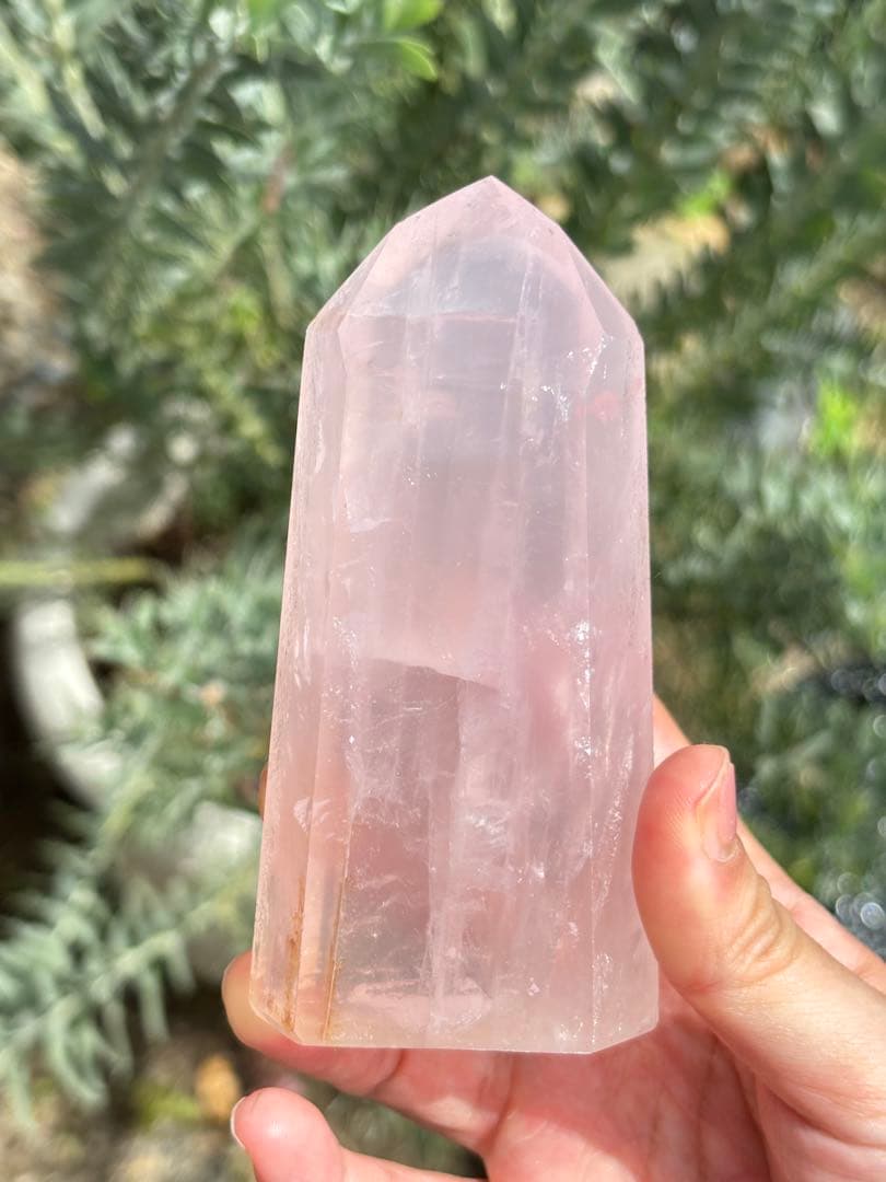 ローズクォーツ　ジェミー　モザンビーク　タワー　ハイグレード