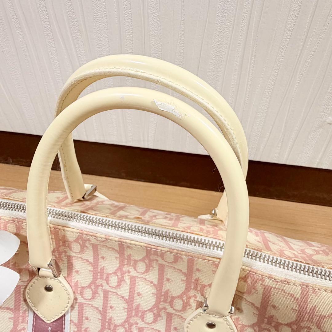 G*迎様 Christian Dior トロッター ピンク ボストン バッグ 鞄