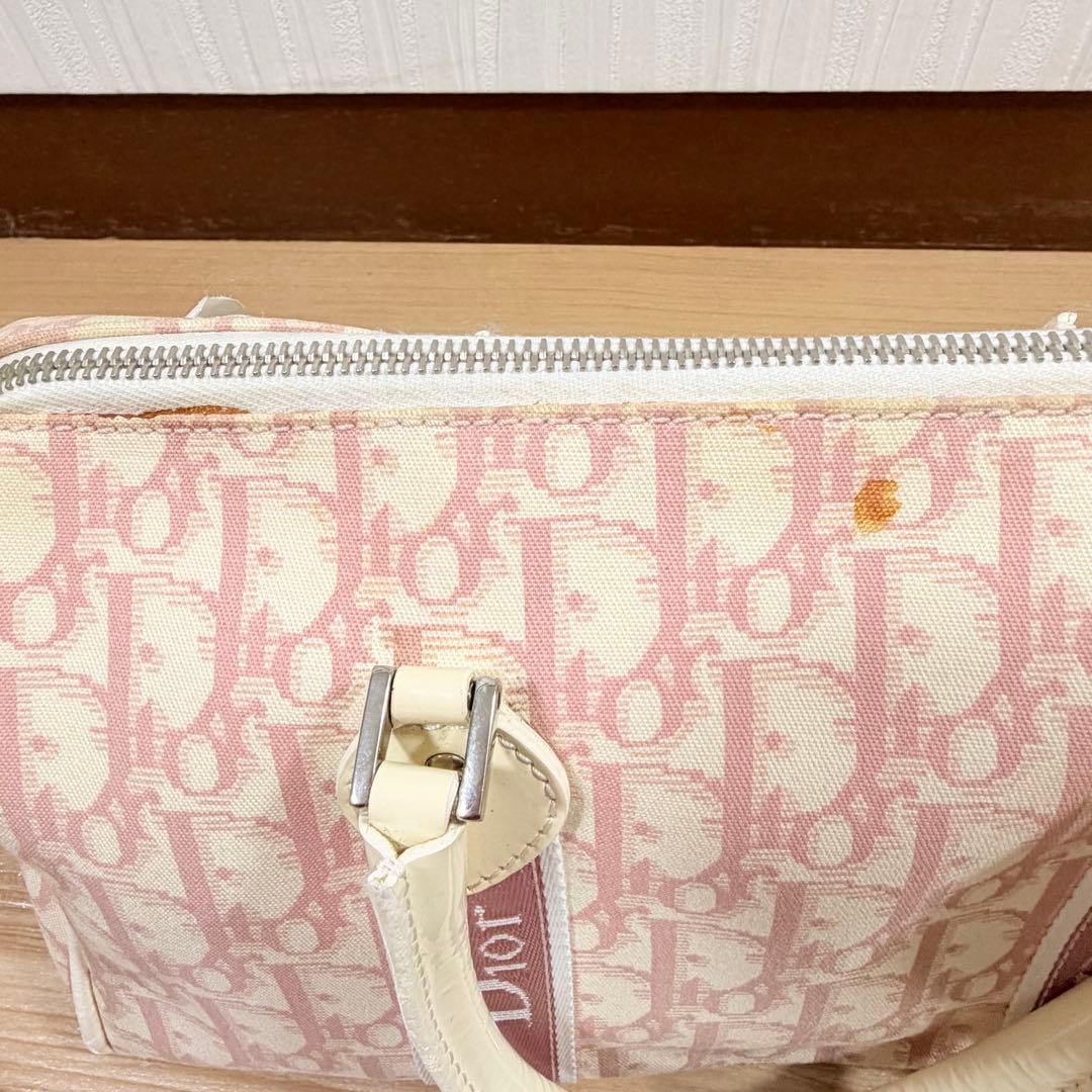 G*迎様 Christian Dior トロッター ピンク ボストン バッグ 鞄