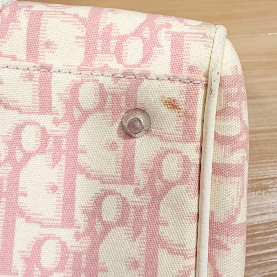 G*迎様 Christian Dior トロッター ピンク ボストン バッグ 鞄
