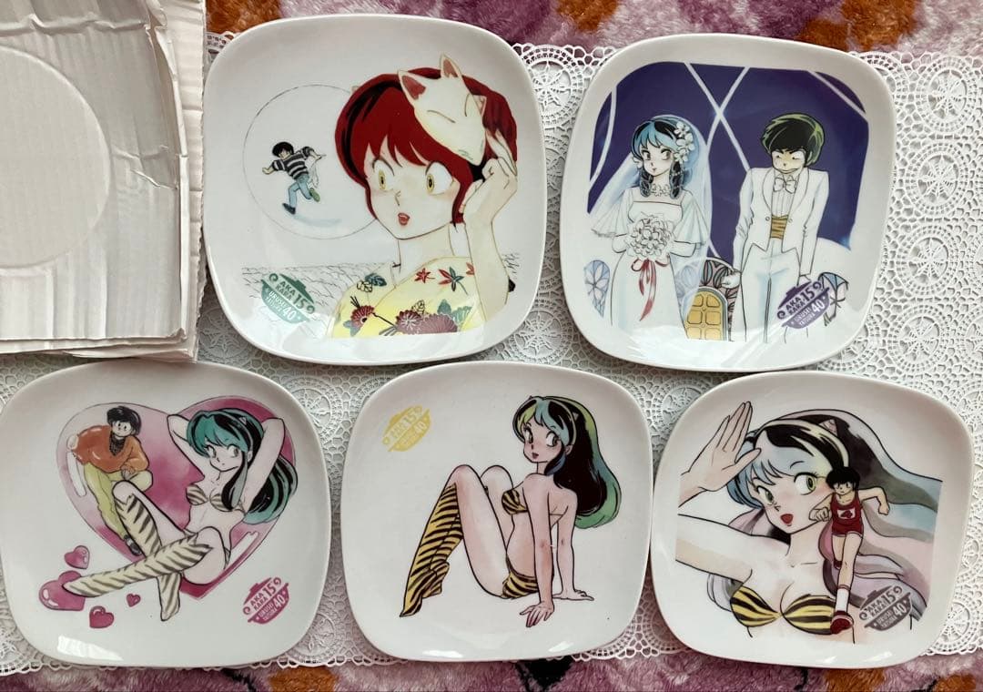 うる星やつら　赤からとのコラボ皿５枚