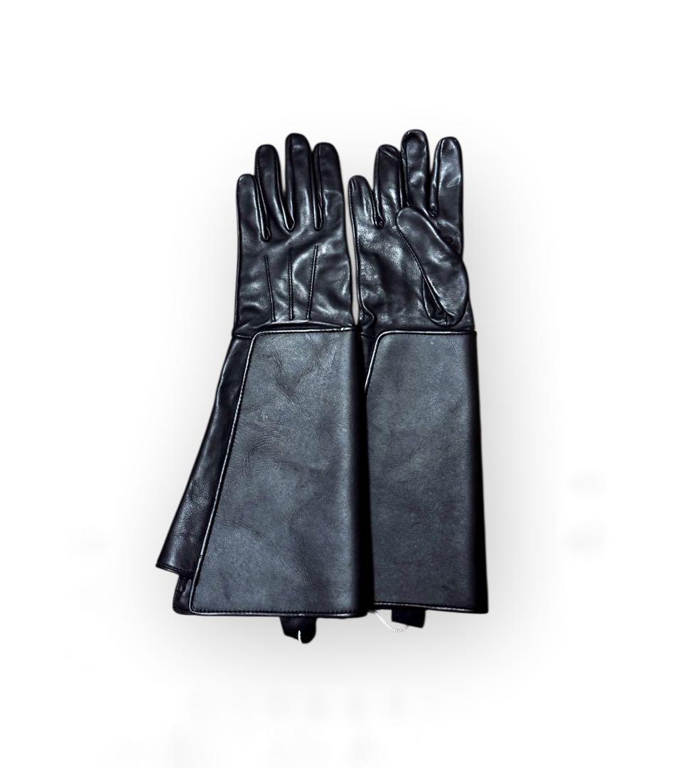 希少 レザーガントレットグローブ 革手袋 ロング