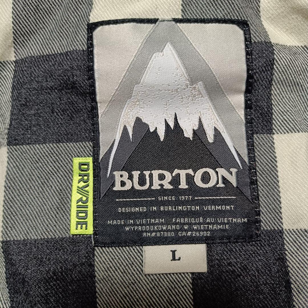 BURTON スノボーウェア コーデュロイ切り替え 黒 サイズL