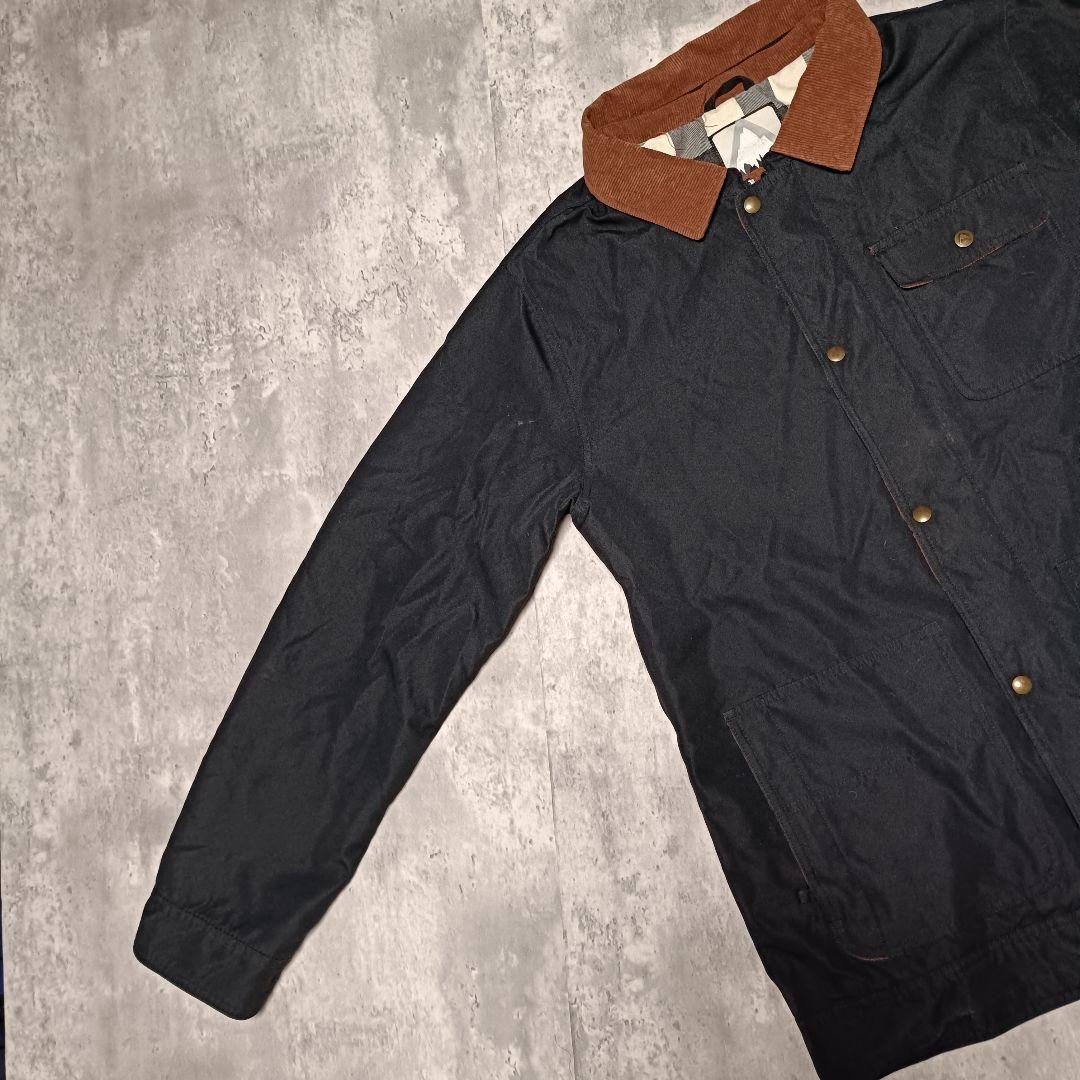 BURTON スノボーウェア コーデュロイ切り替え 黒 サイズL