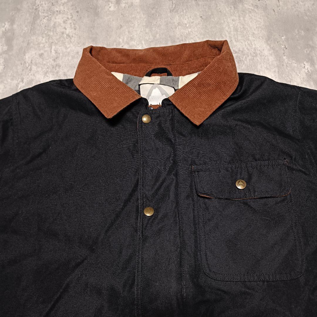 BURTON スノボーウェア コーデュロイ切り替え 黒 サイズL