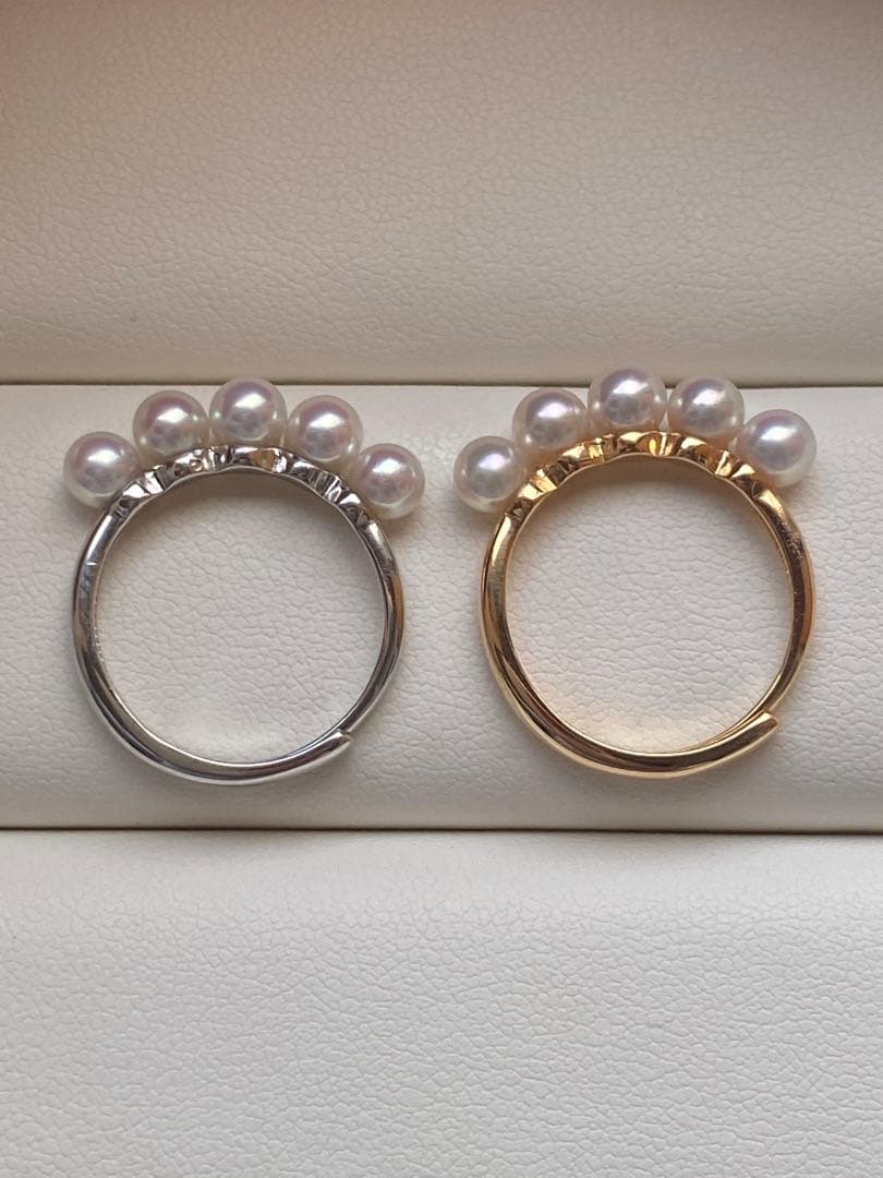 専用ページ　あこやベビーパールリング　2点まとめ