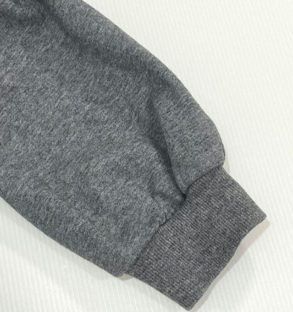 超美品★メゾピアノJr★ワンピース　グレー　裾ライン　リボン　140