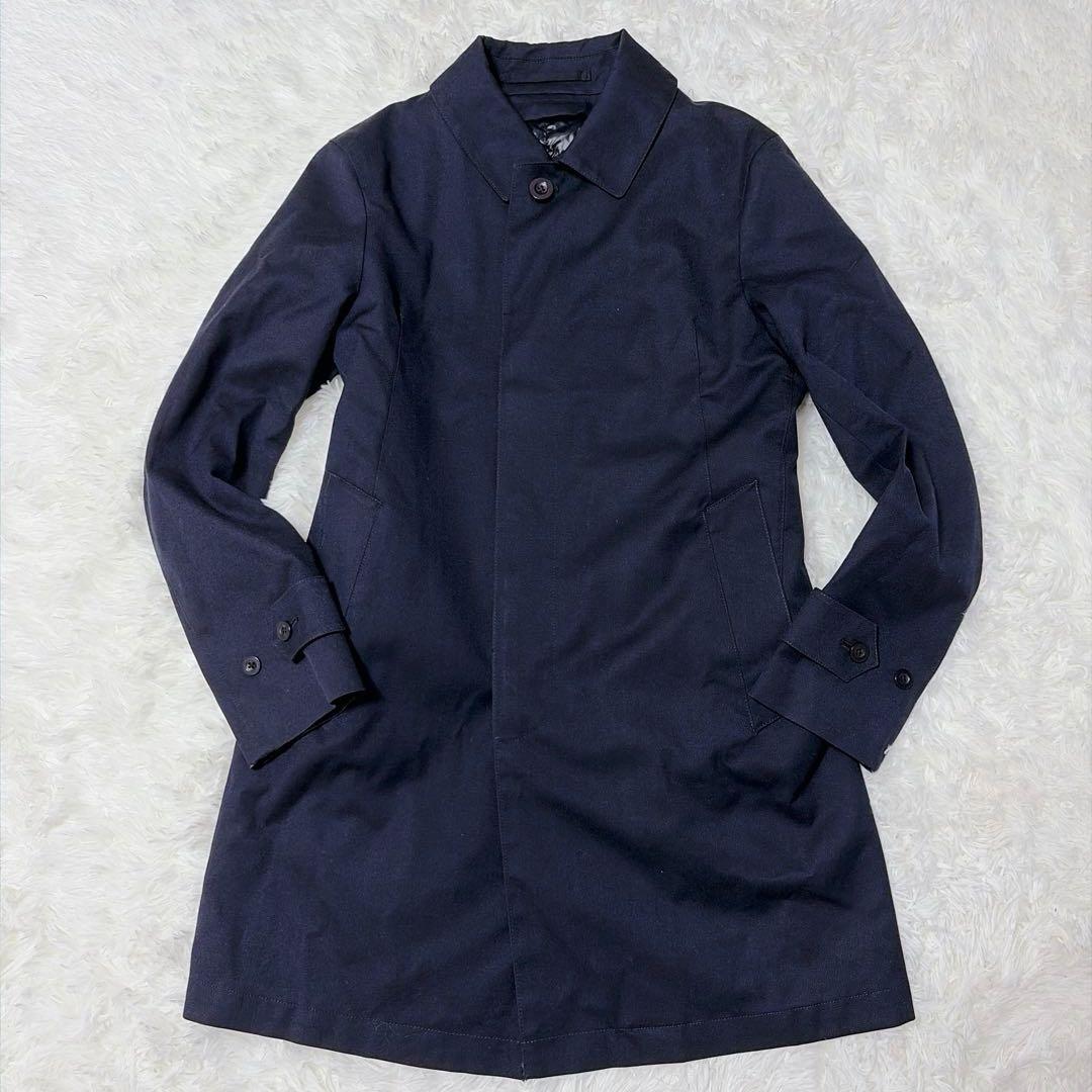 TOMORROWLAND ステンカラーコート　ダウンライナー付き　ネイビー