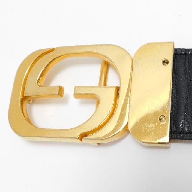 GUCCI グッチ ベルト リバーシブル レザー 黒 茶 イタリア製