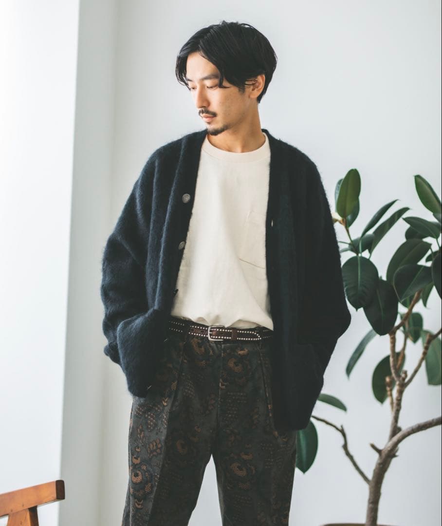 ジャーナルスタンダード　モヘヤ ミックス シャギー カーディガン