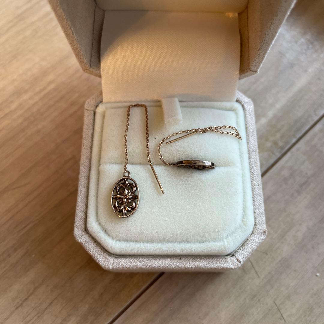 kahuna カフナ K14PG ピンクゴールド　ロングピアス