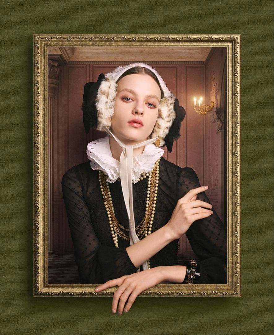 Ca4la ハート型のイヤマフ付きヘアバンド