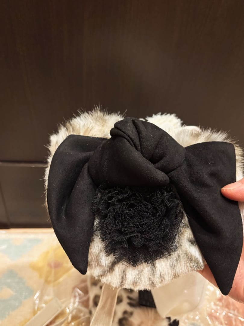 Ca4la ハート型のイヤマフ付きヘアバンド