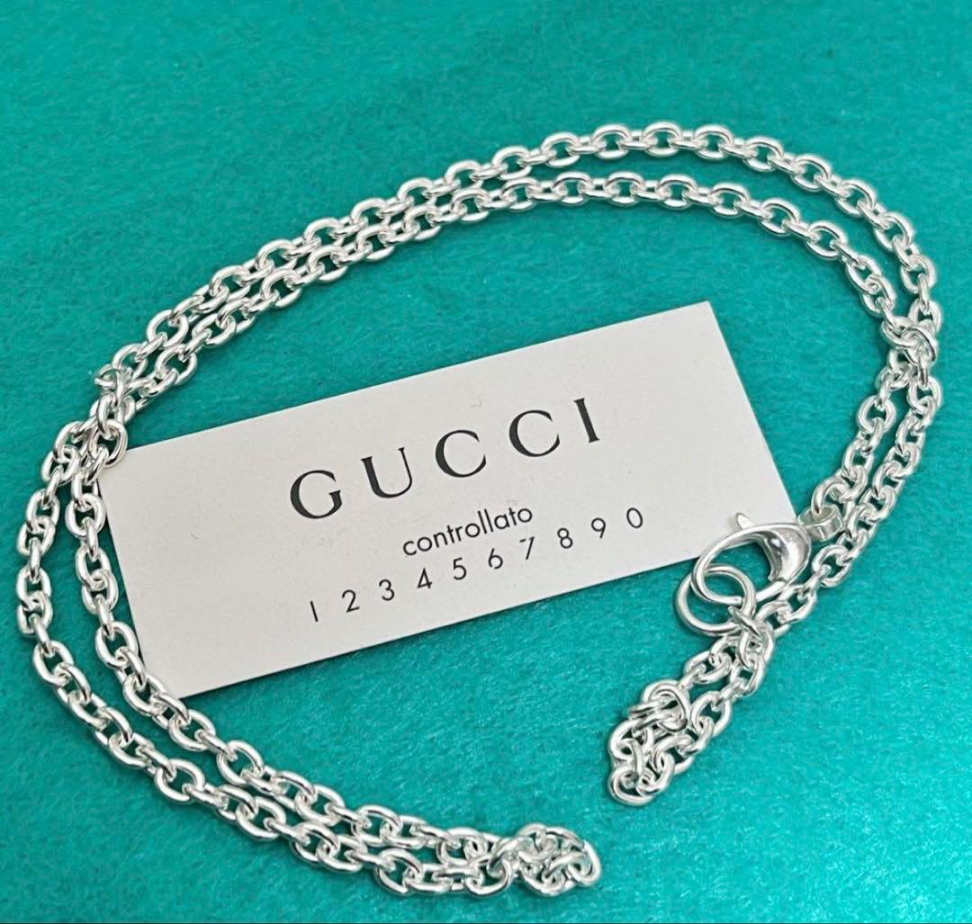 極美品‼️GUCCI 3.8ミリ シルバー925 チェーンネックレス