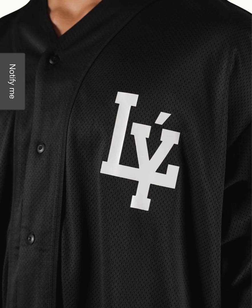 LYFT - Logo Baseball Shirts Black Sサイズ