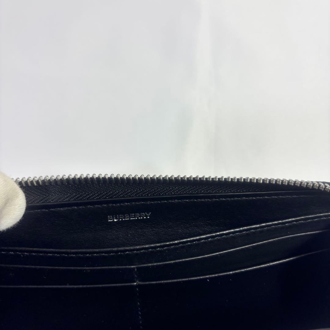 【希少】【美品】バーバリー 長財布パッチ付き　ホースロゴ　ノバチェック