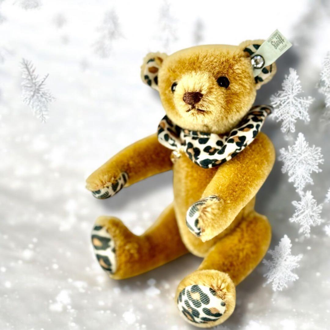 シュタイフ Steiff テディベア レオ 限定 スワロフスキー 美品 レア