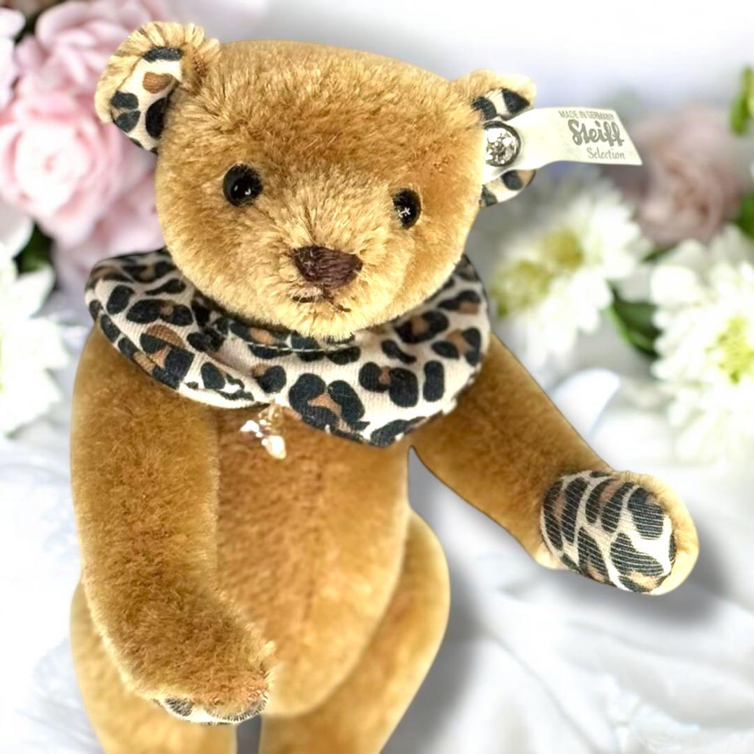 シュタイフ Steiff テディベア レオ 限定 スワロフスキー 美品 レア