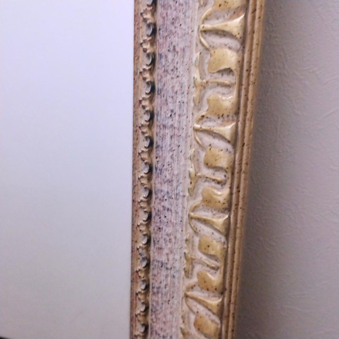 アンティーク調 全身鏡 ウォールミラー ロココ調 姿見 全身鏡 壁掛けOK