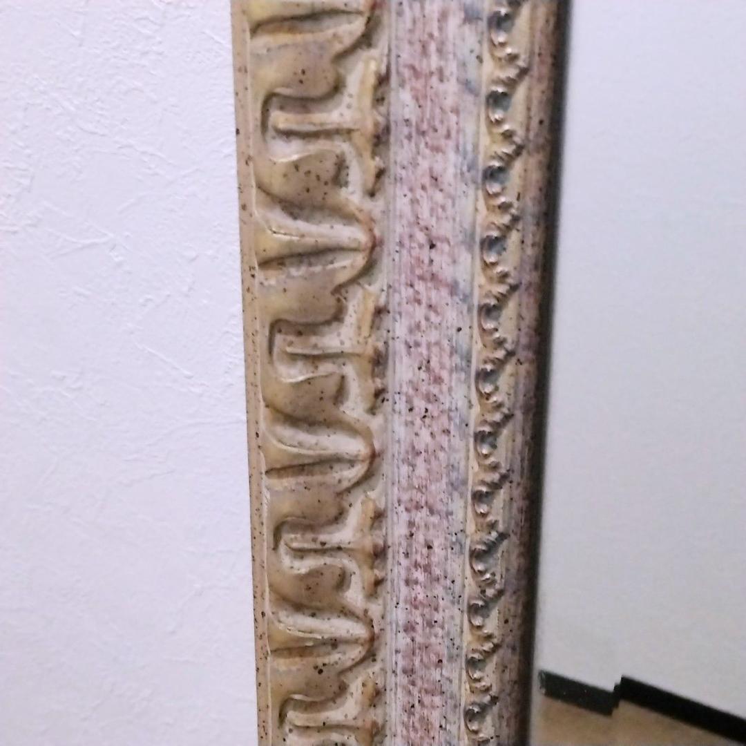 アンティーク調 全身鏡 ウォールミラー ロココ調 姿見 全身鏡 壁掛けOK