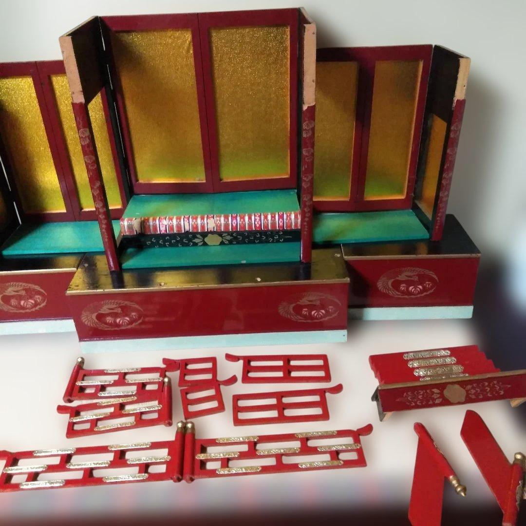 雛飾り　雛御殿　雛人形飾り