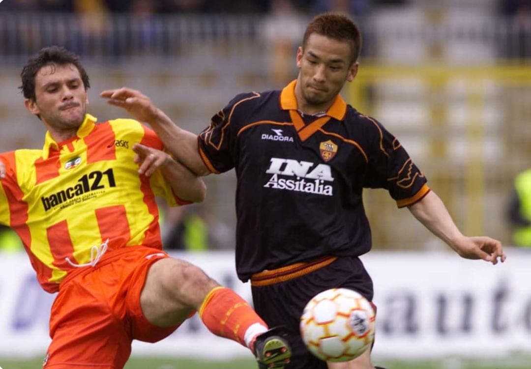 【カルチョパッチ付き】中田英寿 ＃８ ASローマ ９９／００（3rd）