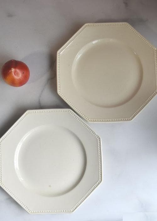 2枚組　サルグミンヌ　オクトゴナルプレート　ディナー皿　フランスアンティーク