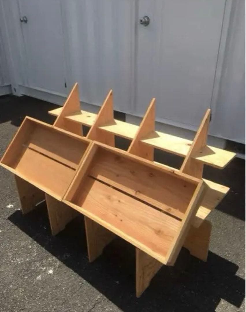 マルシェ台‼️組立式ディスプレイ 店舗什器 陳列棚 イベント什器 一台