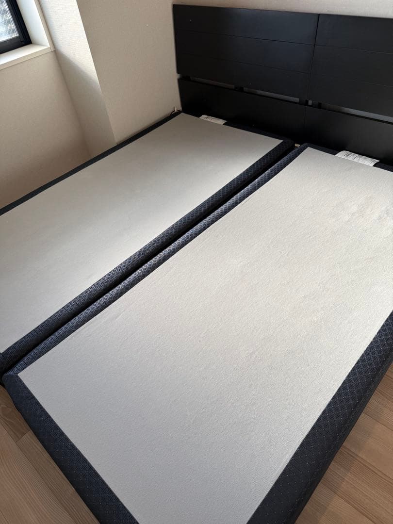 ★引き取り専用★REGALIA シングル　ベッドフレーム セット　黒 大塚家具