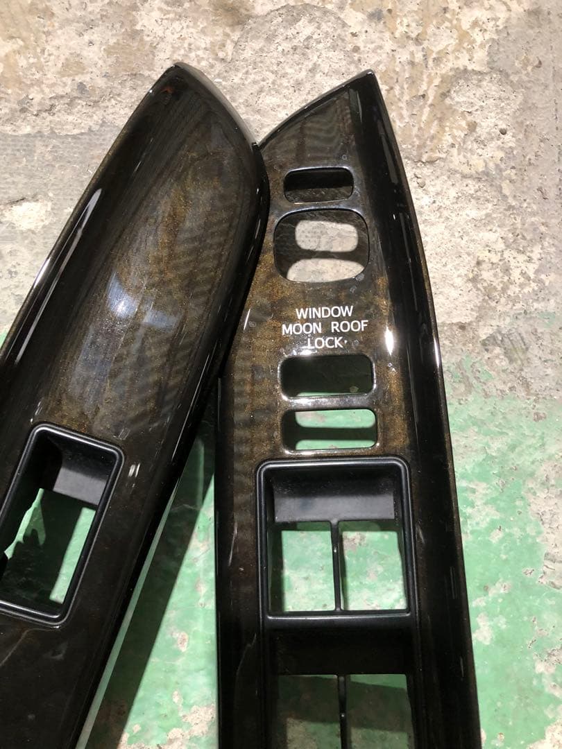 20系アルファード　ヴェルファイア　黒木目パネルセット