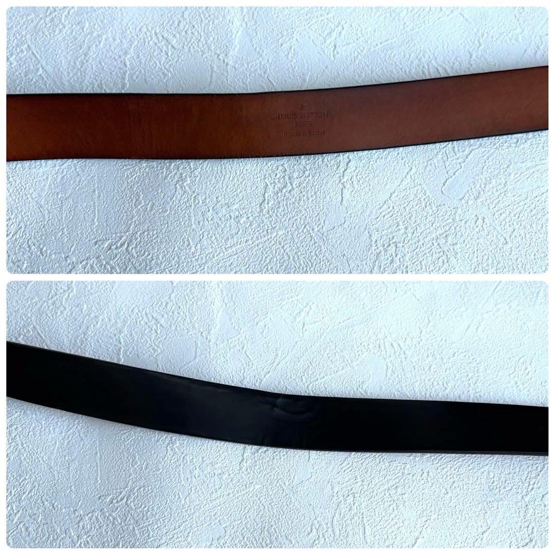 ヴィトン サンチュール LV イニシアル ベルト 黒