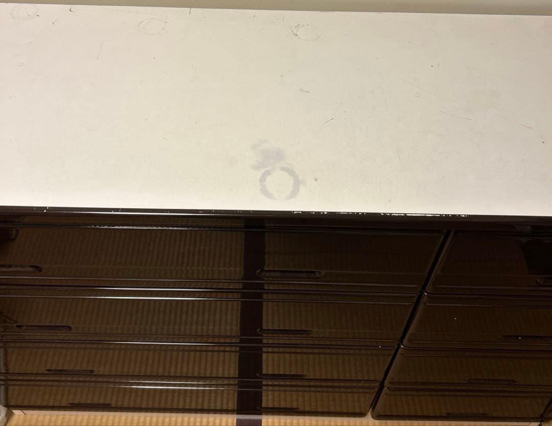 4段チェスト　ダークブラウン　洋服収納　ローチェスト