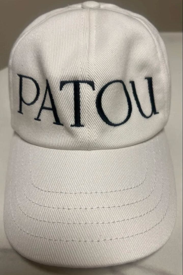 【PATOU】キャップ　ホワイト　白　サイズM