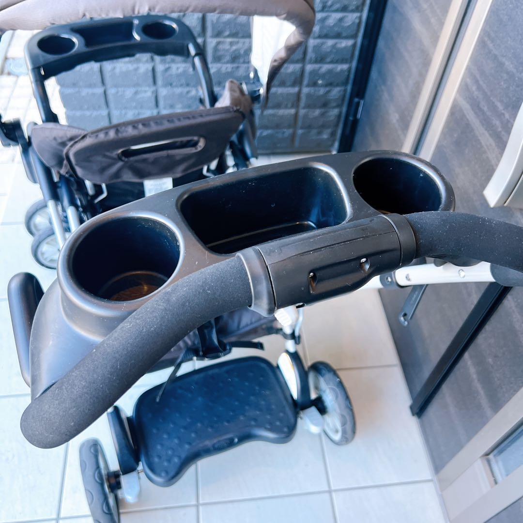 グレコ　ルームフォーツー　二人乗りベビーカー　折りたたみ可能✨