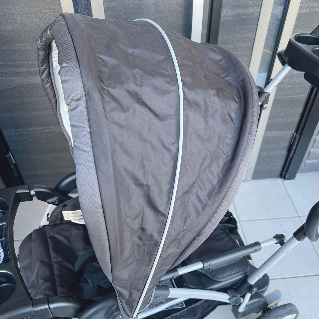 グレコ　ルームフォーツー　二人乗りベビーカー　折りたたみ可能✨