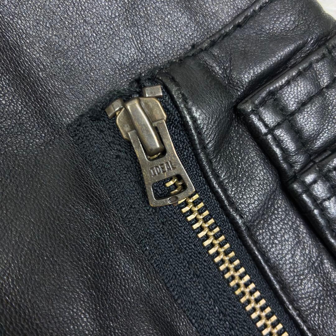 美品　雅結　桜吹雪　ラムレザー　MA-1　ボンバージャケット　XL　ブラック