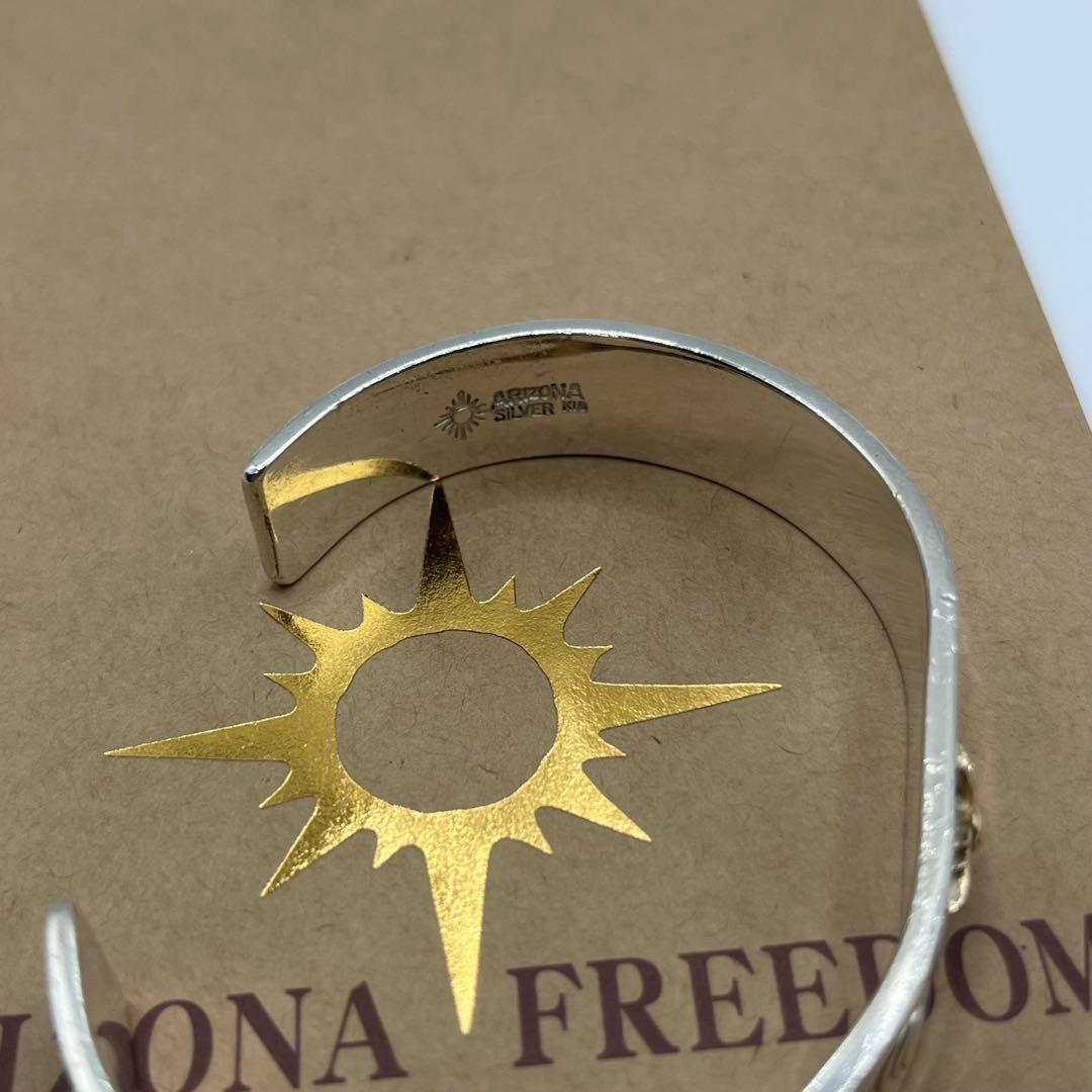アリゾナフリーダム　k18太陽神付バングル 12mm B-19b 定価95370