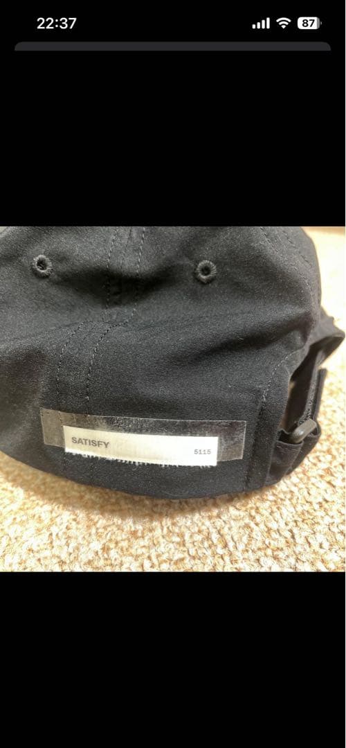 帽子 Satisfy Peaceshell running cap