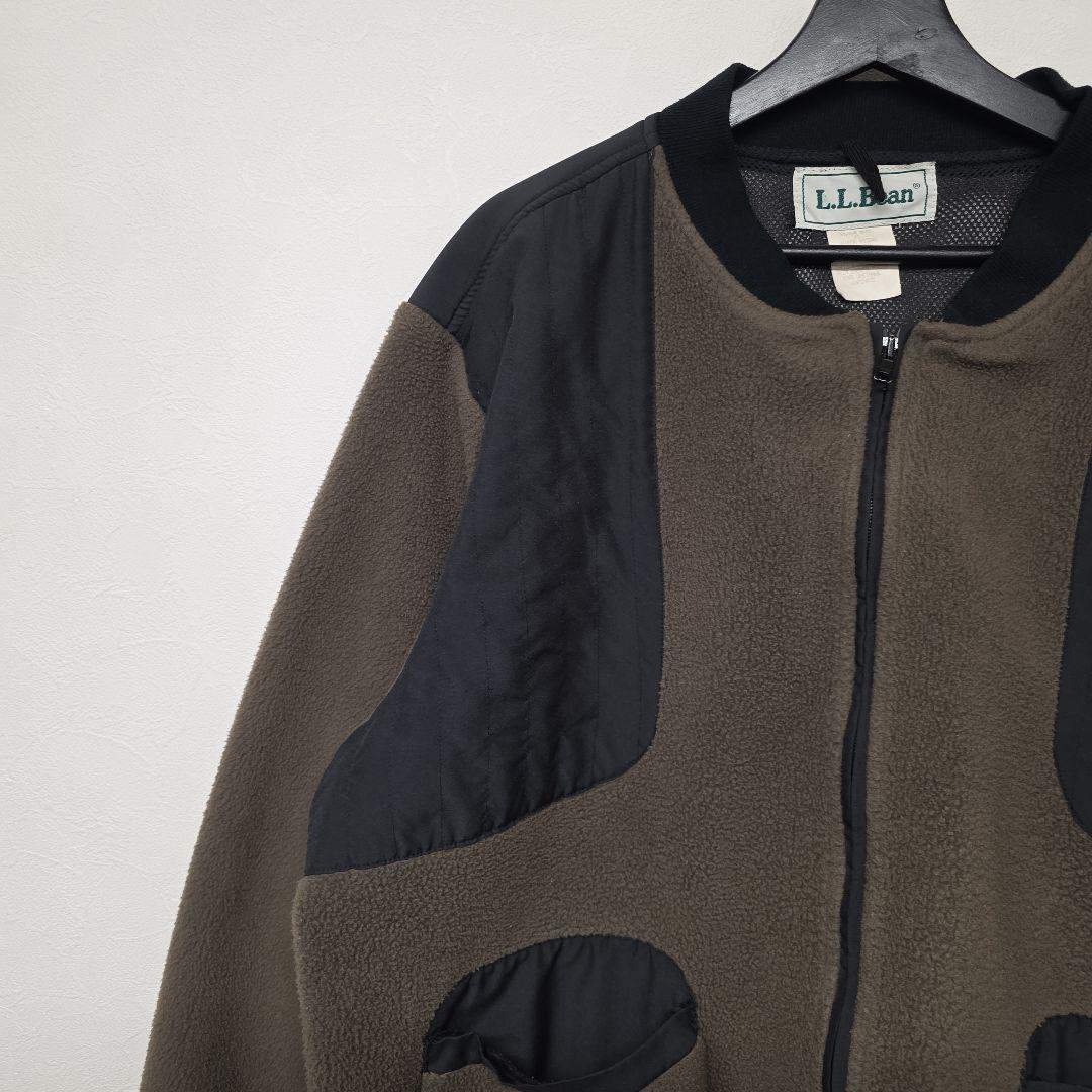 90s コスタリカ製 L.L.Bean 希少 フリース×ナイロン　ハンティング