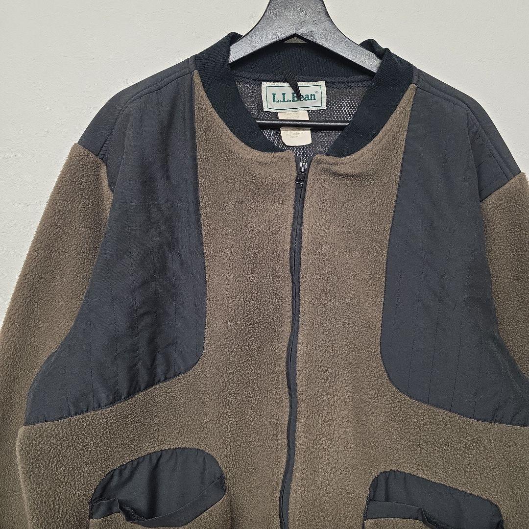90s コスタリカ製 L.L.Bean 希少 フリース×ナイロン　ハンティング