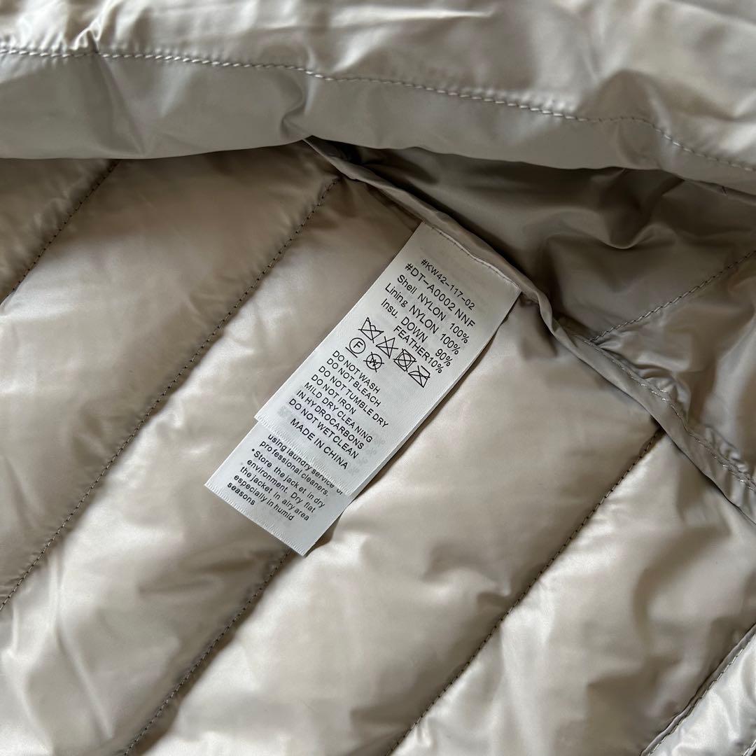 DANTON/ダントン　インナーダウン クルーネックダウンジャケット カーキM