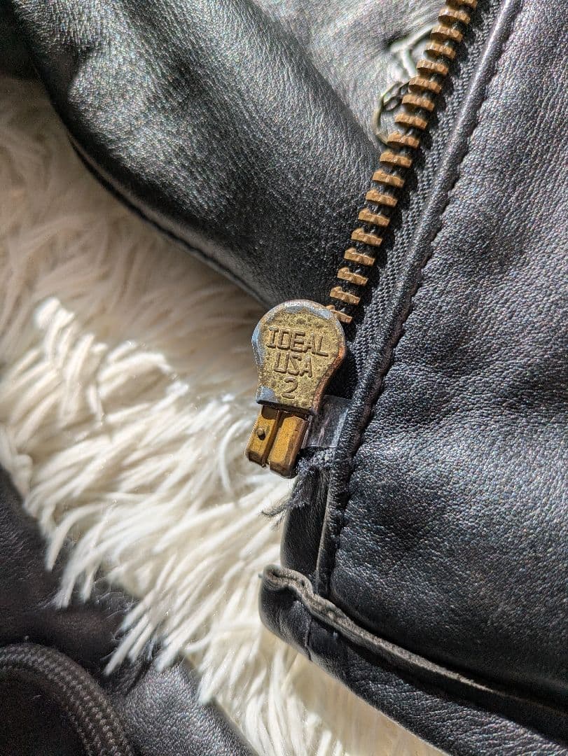 Schott　642 　38 　シングルレザー　ブラック　ライダースジャケット