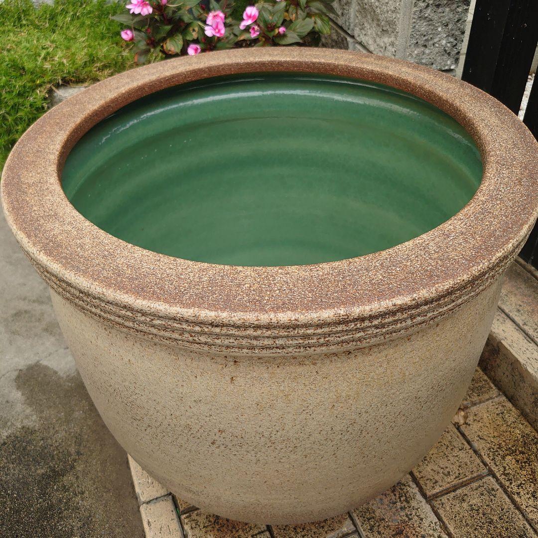 信楽焼　天水鉢　睡蓮鉢　メダカ鉢　　直径56㌢