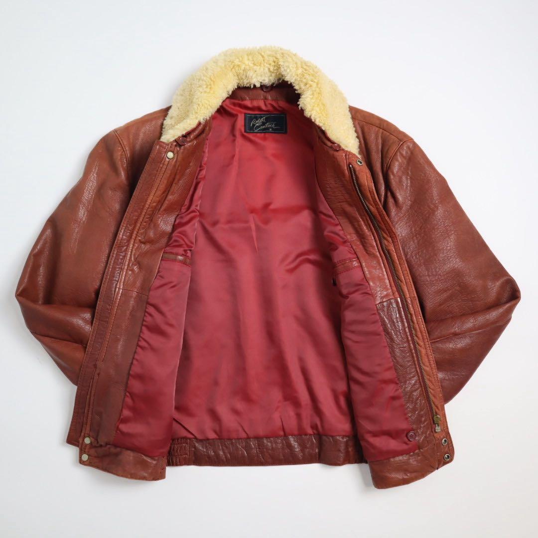 Vintage 90s A2 G1 短丈 襟ボア レザー フライトジャケット