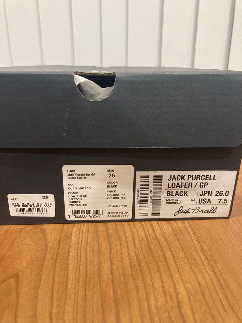 靴 Jack Purcell for Graphpaper Suede Loafer