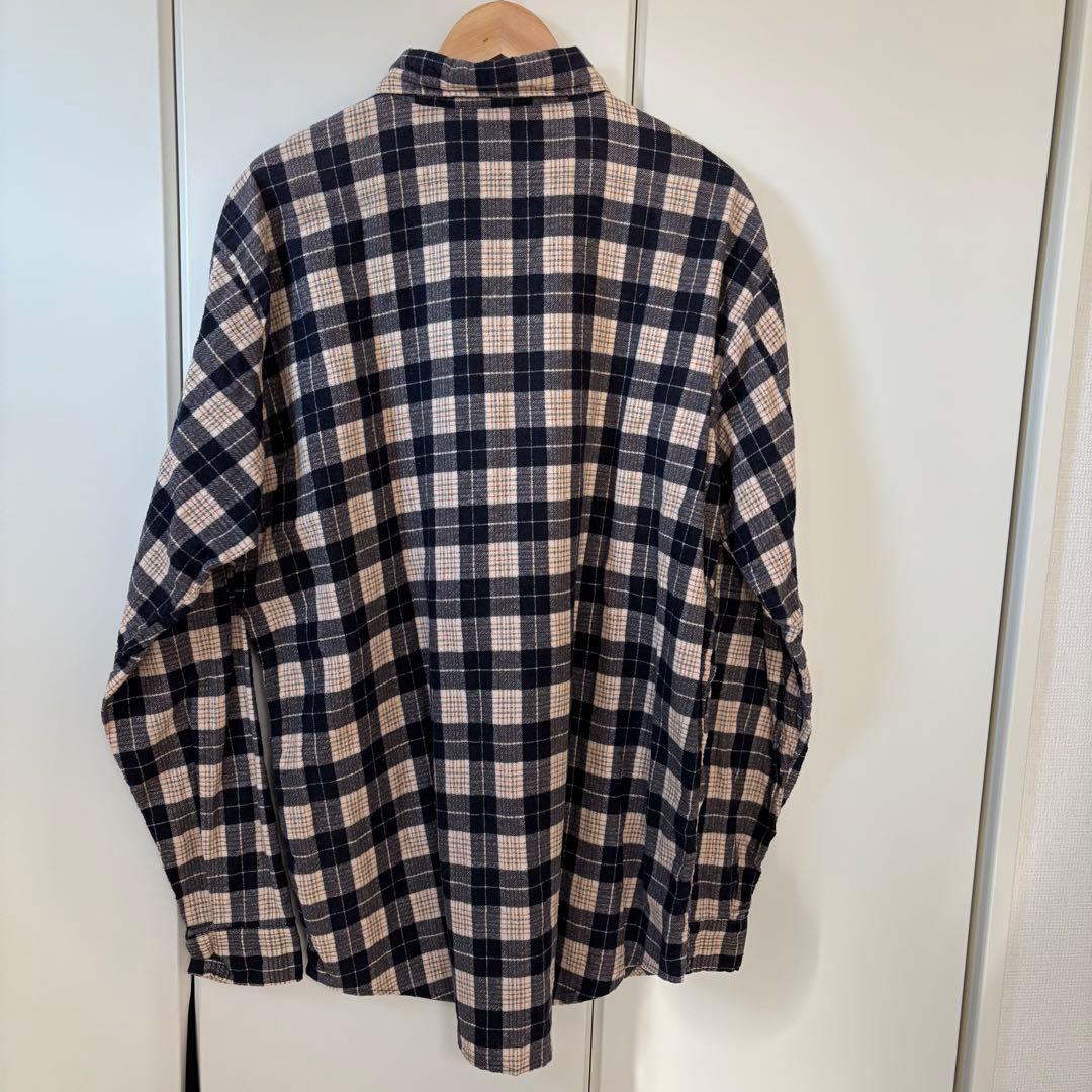 USA製 ビンテージ FIVE BROTHER プリント ネルシャツ XL